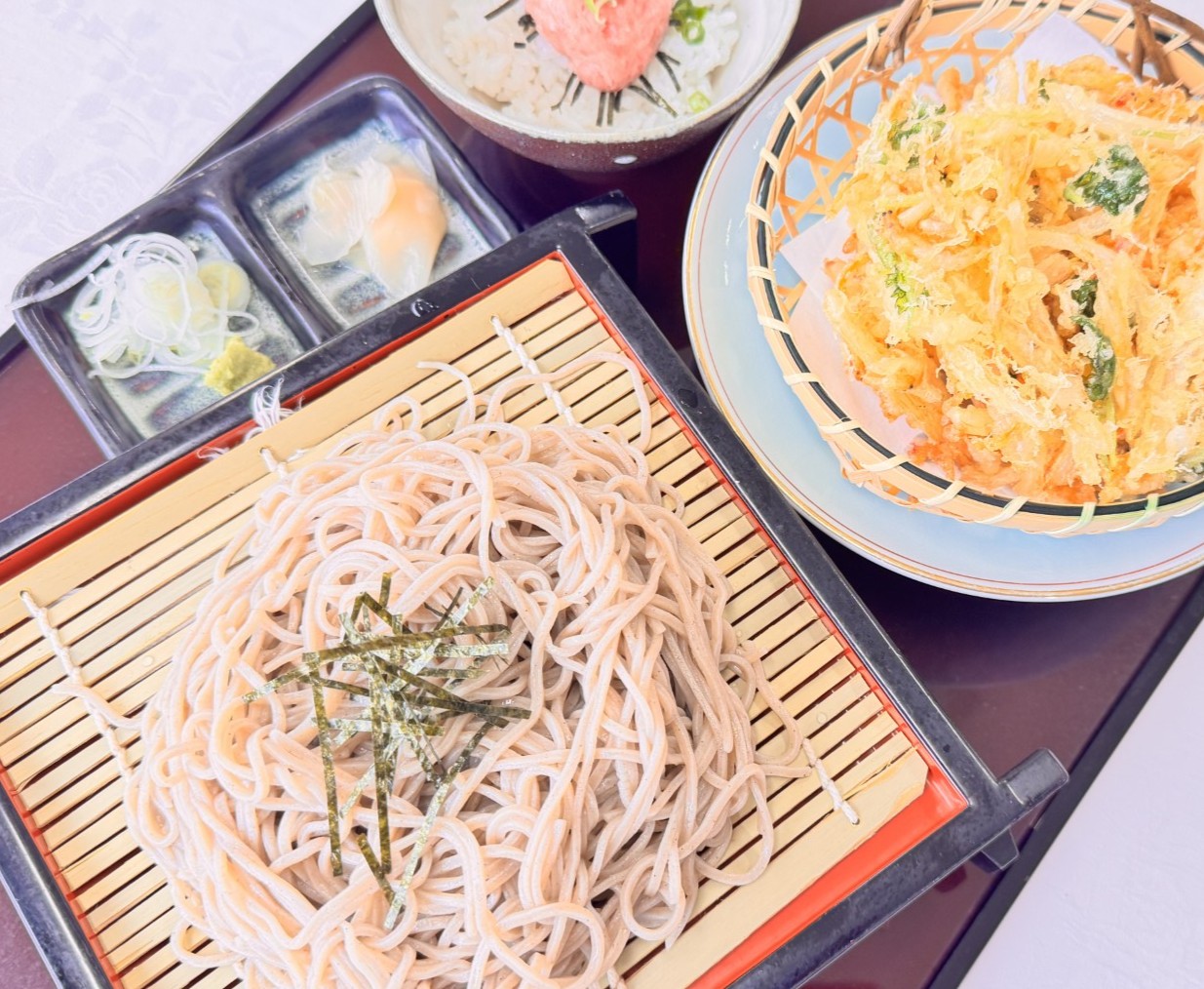 桜海老のかき揚げ蕎麦