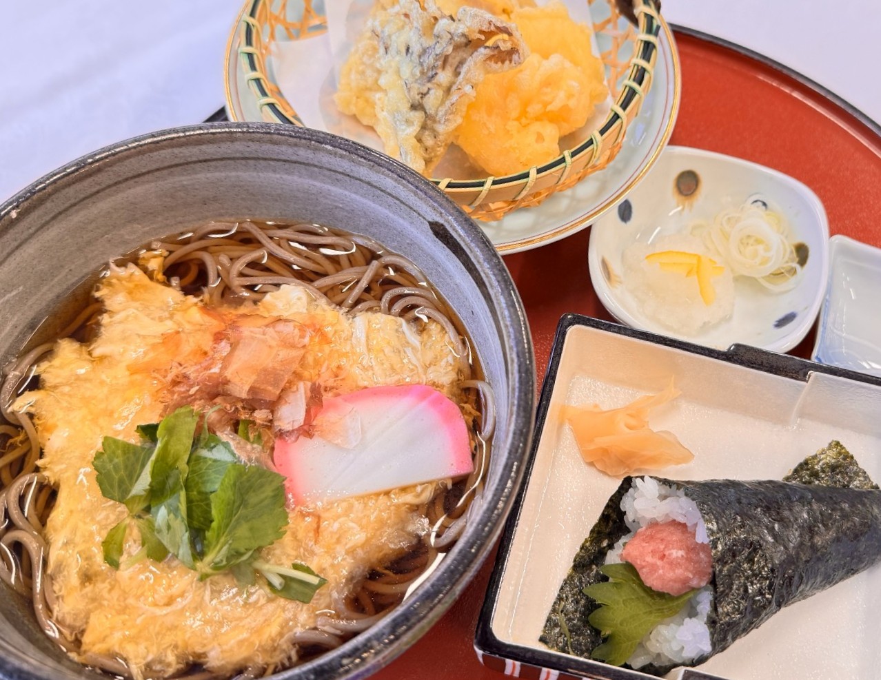 天とじあんかけ蕎麦