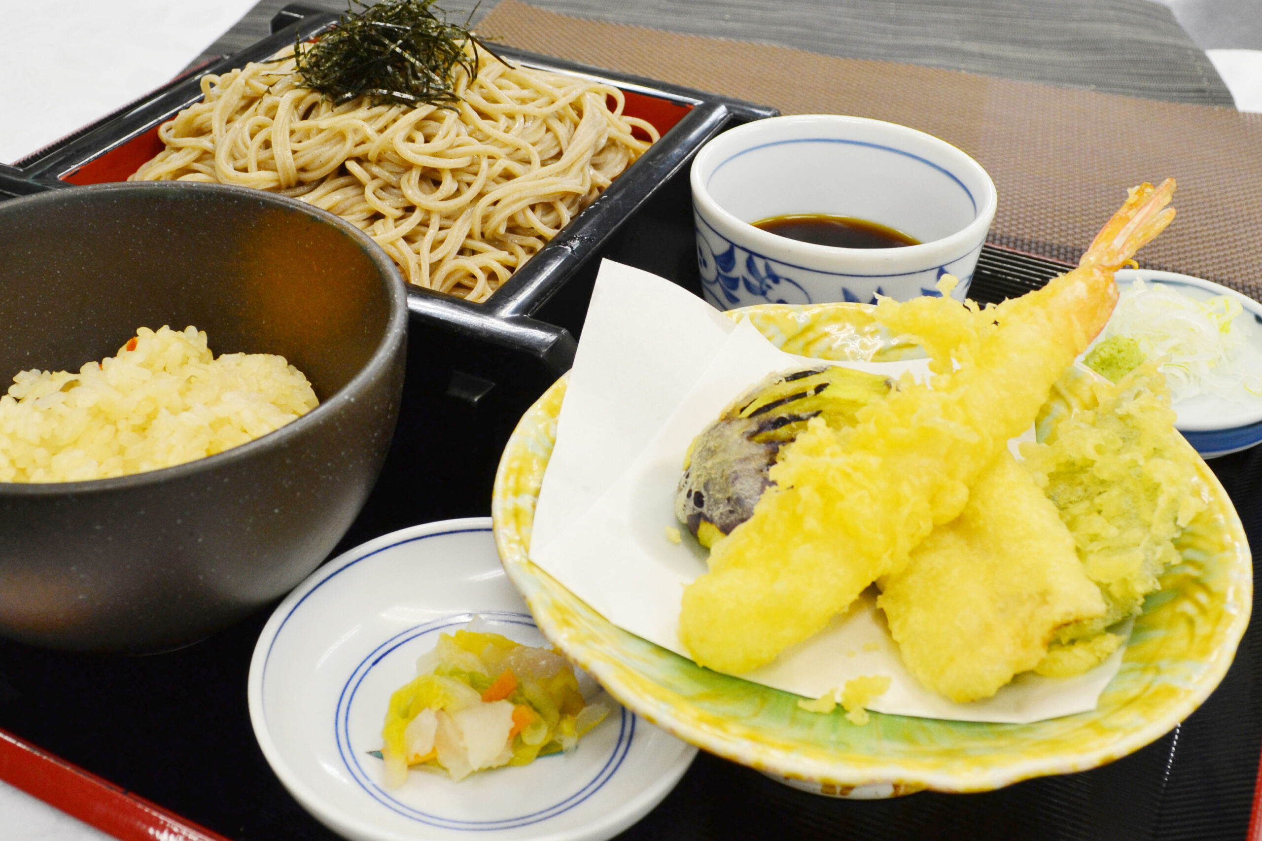 天ぷら蕎麦定食