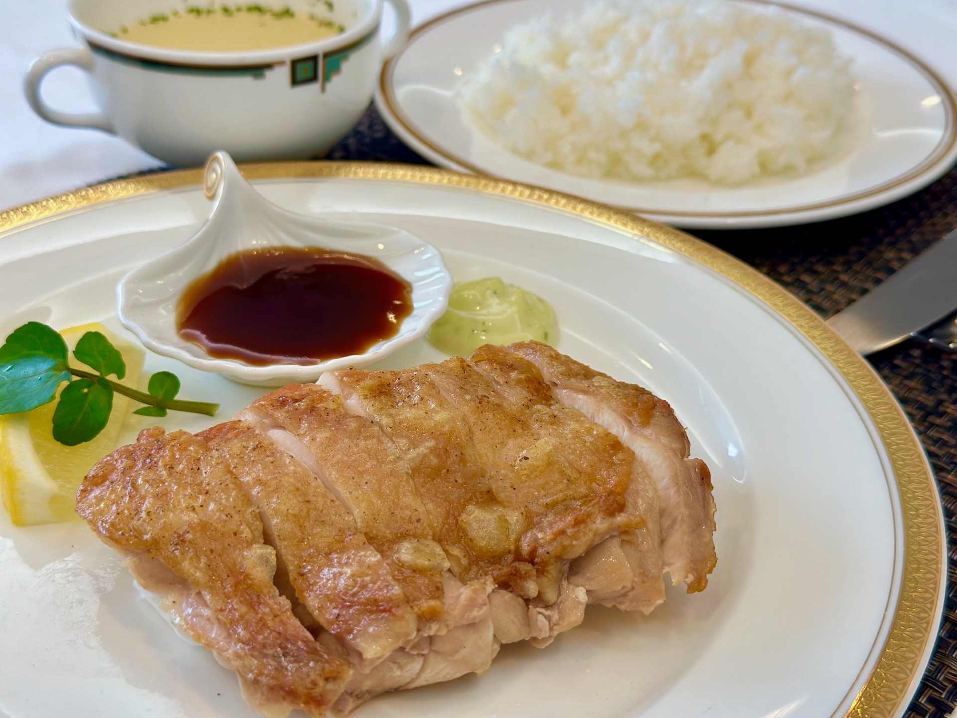 錦爽鶏の岩塩焼き