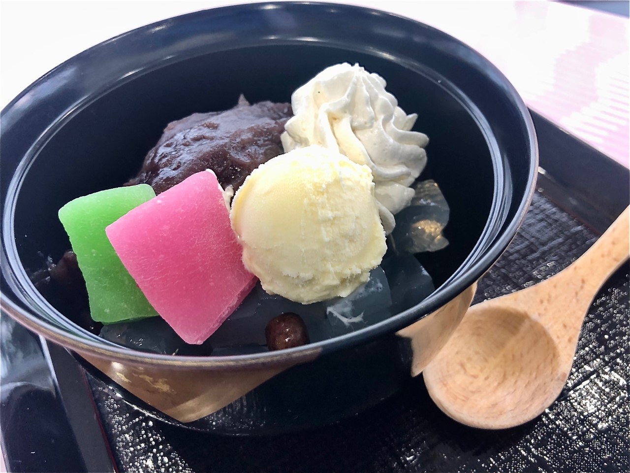 クリームあんみつセット