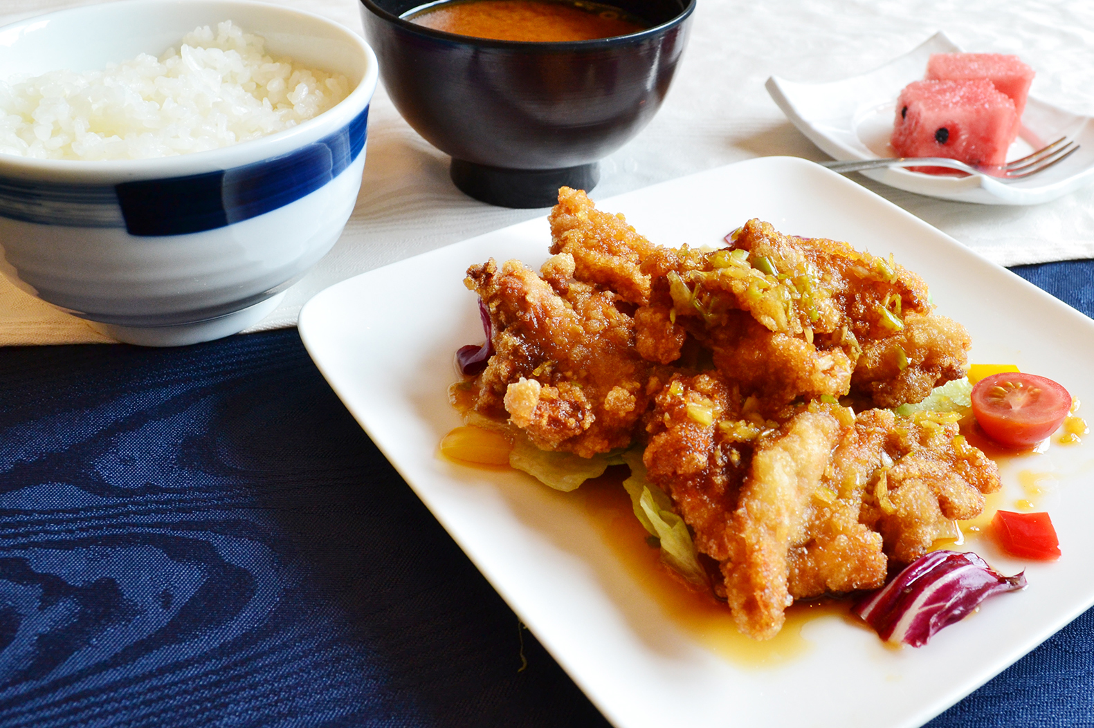 油淋鶏定食
