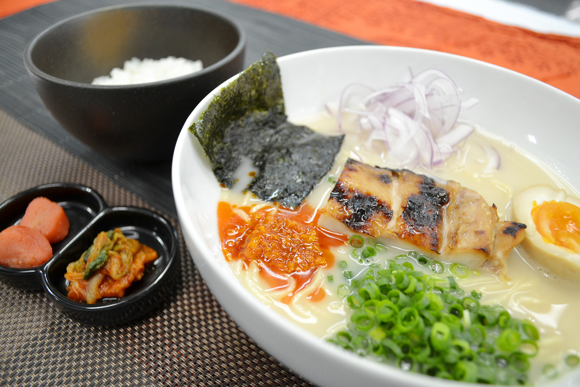 鳥白湯ラーメンセット