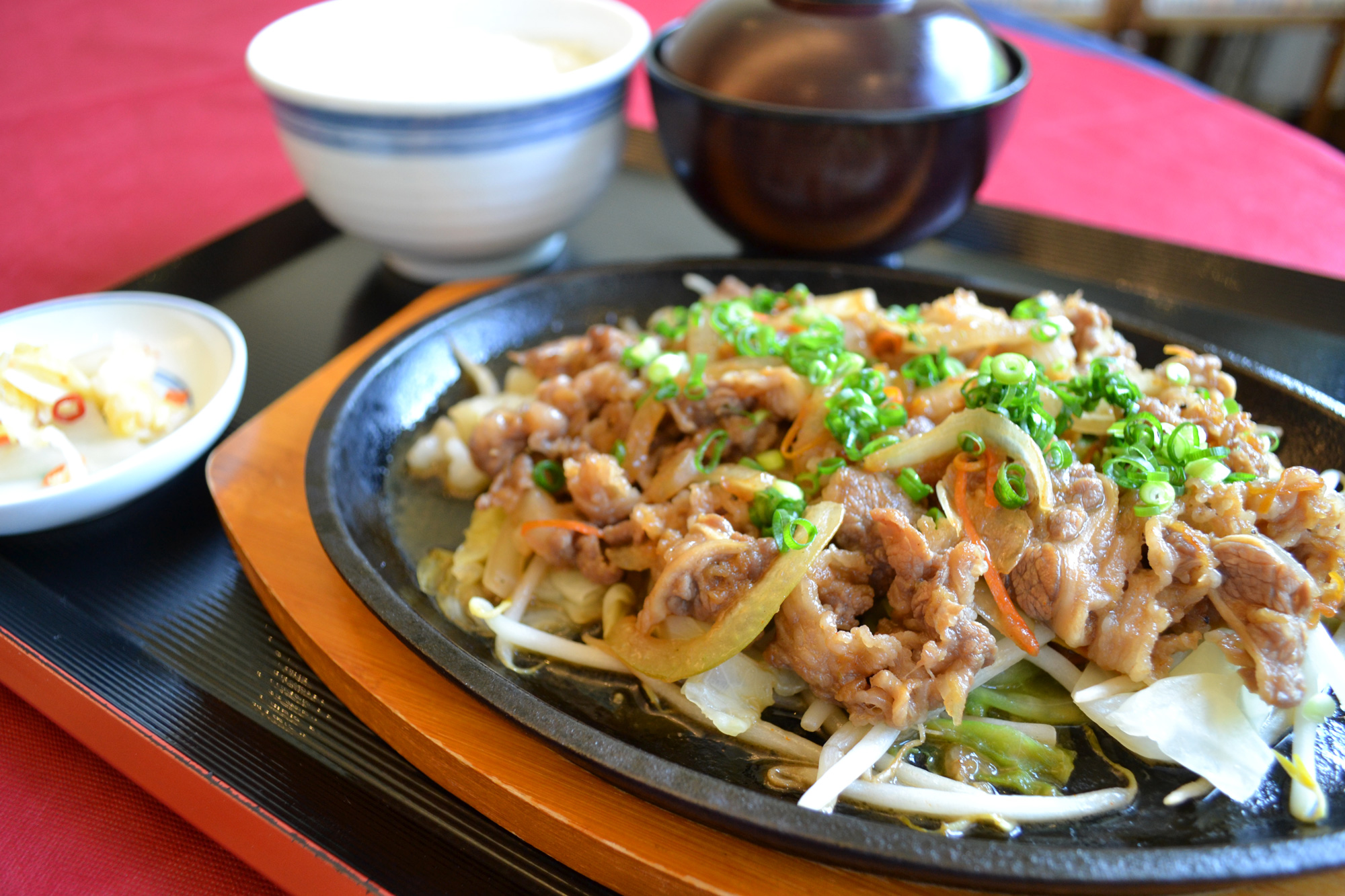 プルコギビーフの鉄板焼き