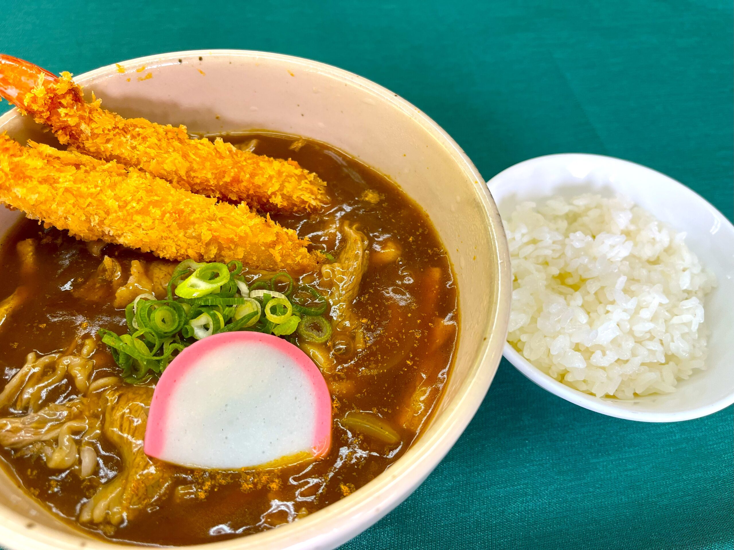 海老フライカレーうどん
