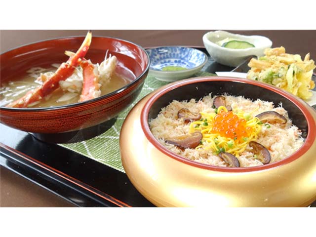 <center>カニご膳</center>